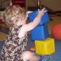 Building with Soft Blocks in the Infant/Toddler Gym